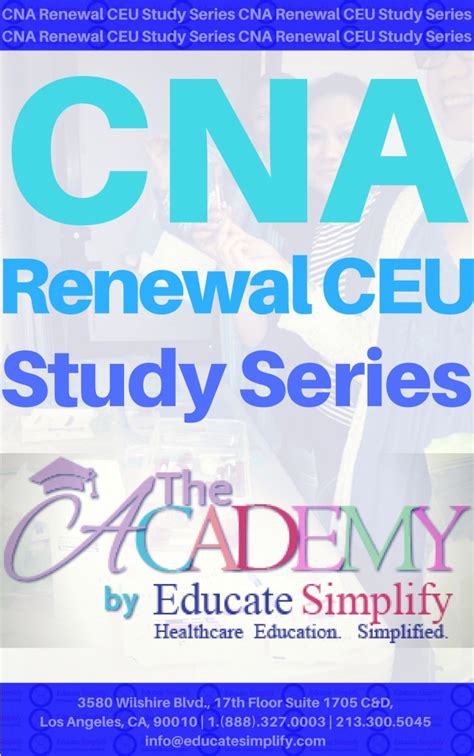 Cna Renewal Ceu Course Educate Simplify