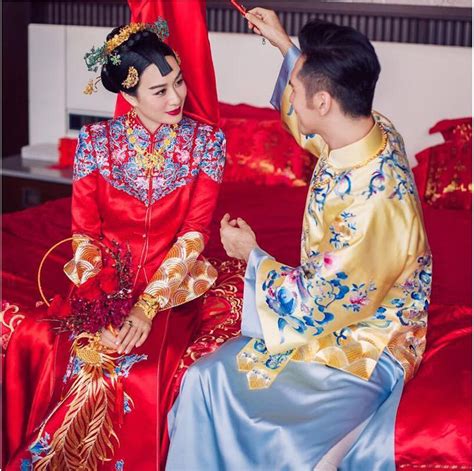 Christy Chung Same Item Chinese Traditional Wedding Couple Outfit