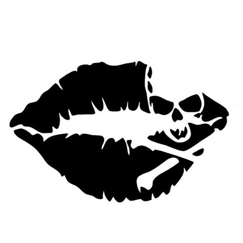 buy sexy lips car stickers personalized motorcycle vinyl decals black color