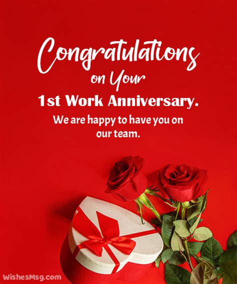 70 Work Anniversary Wishes And Messages Wishesmsg