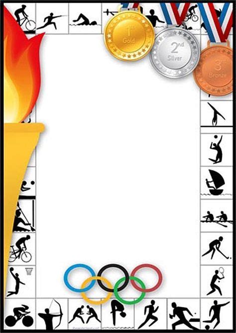 12 Sukan Ideas Sports Day Poster Clip Art Borders Borders For Paper
