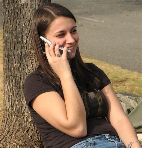 Cell Phone Girl Free Stock Photo Teenage Girl Talking On A Cell