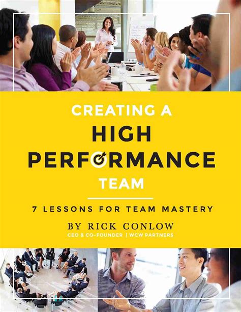 ebook creating a high performance team rick conlow