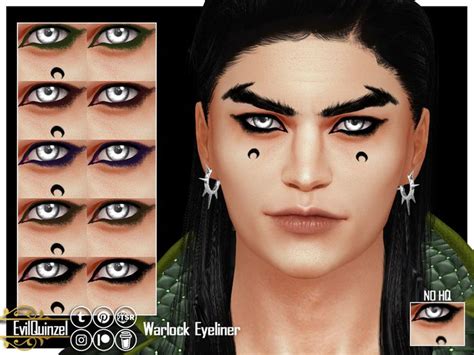The Sims Resource Warlock Eyeliner Makeup Cc Makeup Looks Chocolate