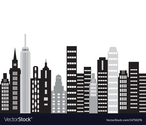 City Building Royalty Free Vector Image Vectorstock