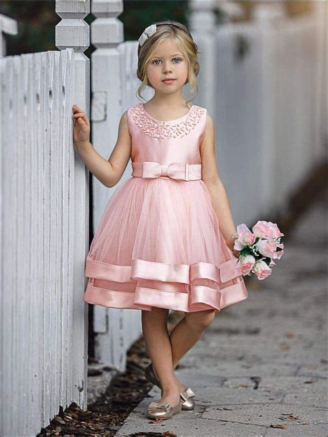 Girls Elegant Pearl Embellished Two Tier Special Occasion Holiday Dress