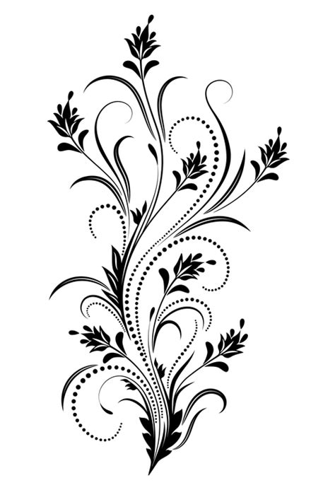 Floral Ornaments Illustration Design Vectors 01 Free Download