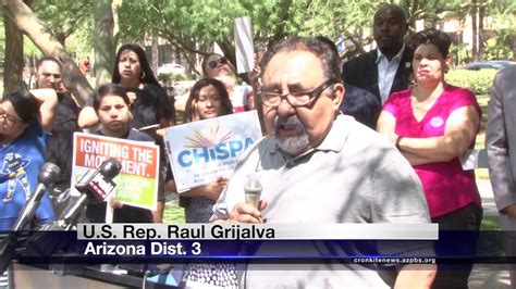 Us Rep Raul Grijalva D Az 3 Speaks Ahead Of Trump Rally In Phoenix Youtube
