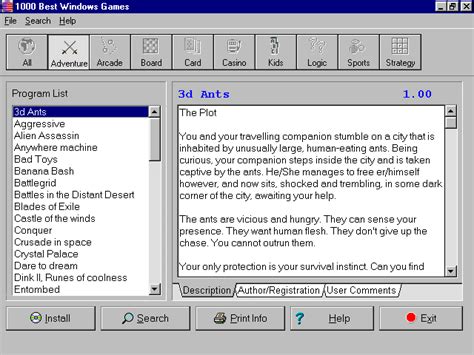 Screenshot Of 1000 Best Games For Windows Windows 3x 1999 Mobygames