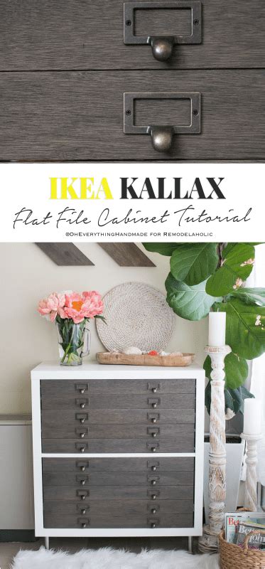 This ikea hack will knock. Remodelaholic | IKEA Hack: Kallax into Flat File Cabinet ...