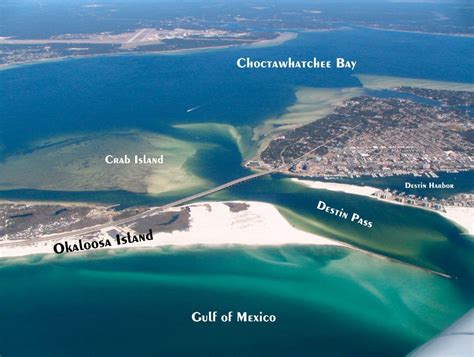 Crab Island Destin Florida Map Printable Maps