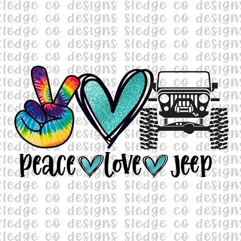 Download Peace Love Jeep Svg - Layered SVG Cut File - Best Free ...