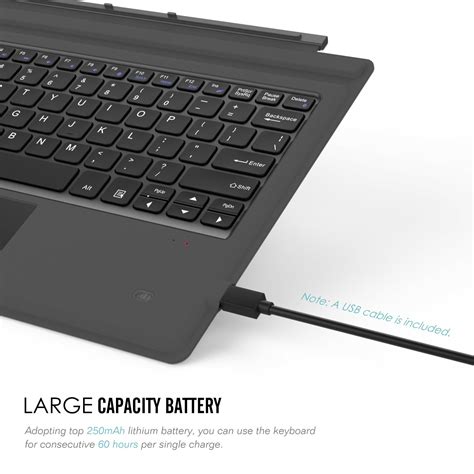 Looking for the best keyboard surface pro 3 reviews of 2020? MoKo Slim Wireless Keyboard w/ Two Button Trackpad for ...