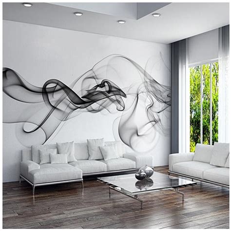 Custom 3d Photo Wallpaper Smoke Clouds Abstract Artistic Wall Paper