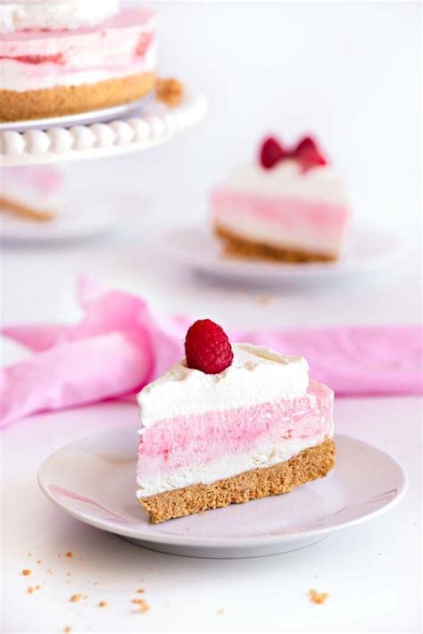 No Bake Raspberry Vanilla Cheesecake Sprinkles For Breakfast Rezept