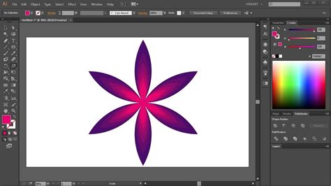 How To Draw A Flower In Adobe Illustrator Youtube