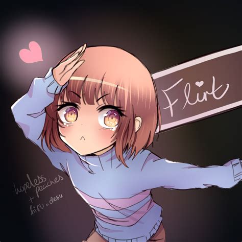 Flirt Undertale Frisk Speedpaint By Hopelesspeaches On