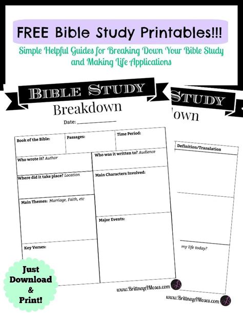 Bible Study Worksheets For Adults Db
