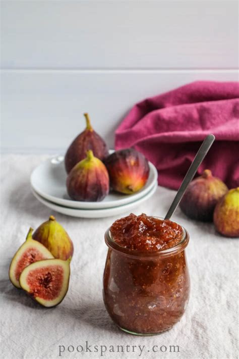 Easy Fig Jam With Vanilla Bean No Pectin Pooks Pantry Recipe Blog