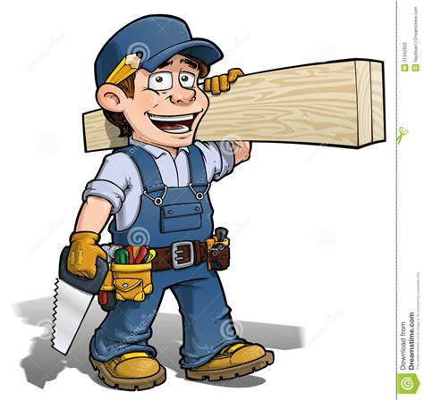 Handyman Carpenter Blue Stock Photography Image 31342922