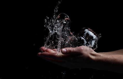 Hd Wallpaper Body Of Water Squirt Hands Splashing Drop Freshness
