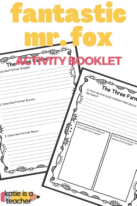 Fantastic Mr Fox Chapter Questions Booklet In 2021 Booklet Chapter