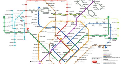 Singapore Mrt System Map Looking Into The Future Info