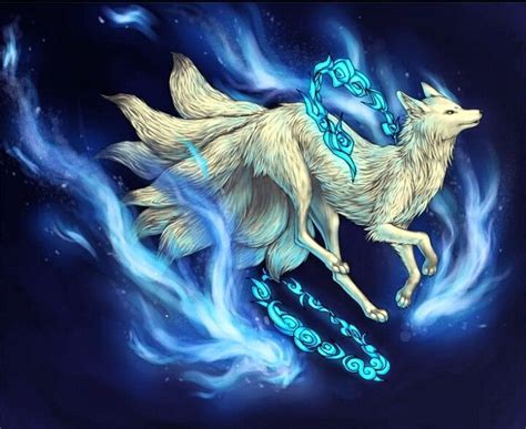 Nine Tail Fox Cute Fantasy Creatures Fox Art Mythological Creatures