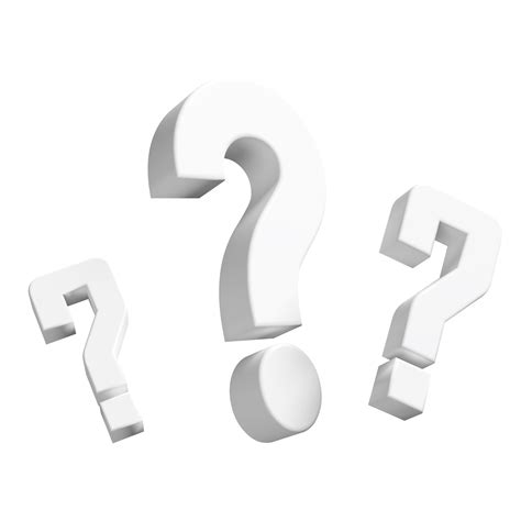 3d White Question Mark Symbol Icon Isolated Faq Or Frequently Asked