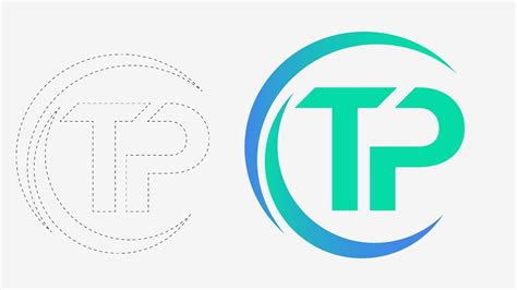 Tp Logo Letter Tp Logo In Adobe Illustrator Illustrator Tutorials