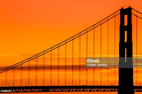 Golden Gate Bridge Silhouette Stock Photo Download Image Now Golden