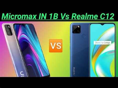 Micromax In B Vs Realme C Comparison Comparison Tech