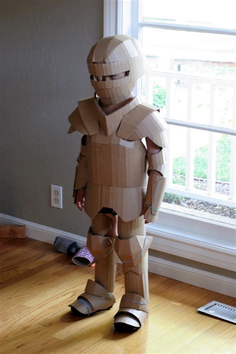 Diy Shows How To Make Your Kid A Cardboard Knight In Armor