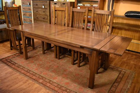 How to master the basic table manners. Arts and Crafts Oak Dining Table with Pull-Out Leaves ...