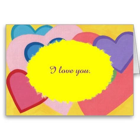 Colorful Hearts Will You Marry Me Card Zazzle Colorful Heart I