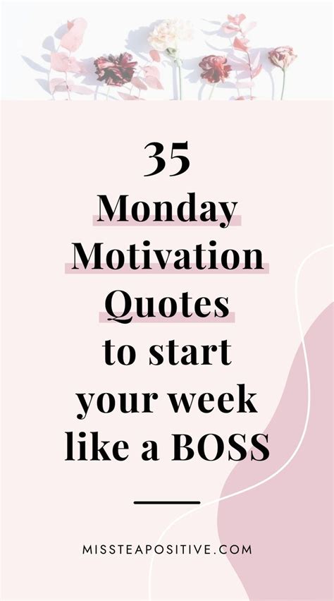 35 Motivational Monday Quotes To Kick Start Your Week Artofit