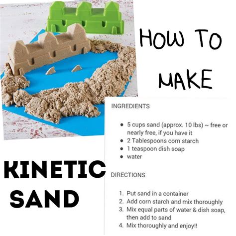 Kinetic Sand Recipehavent Tried It Out Yet Sands Recipe