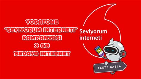 Vodafone Seviyorum İnterneti GB Bedava İnternet Kampanyası Bordo