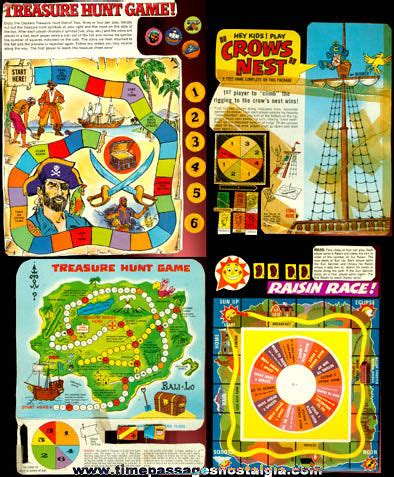 Not all musical acts on cereal backs were bands you could also find in record stores. (4) Old Cereal Box Back Games - TPNC