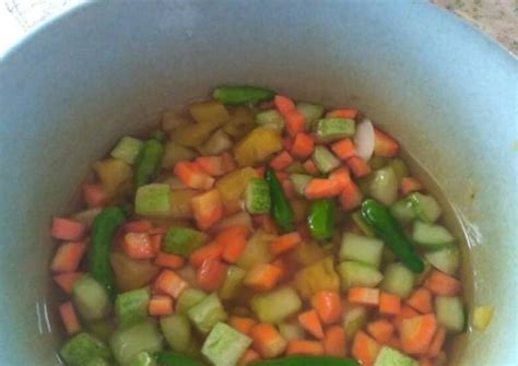 Resep dan cara membuat acar timun nanas. Resep Dan Cara Memasak Acar timun nanas wortel Tanpa ribet ...
