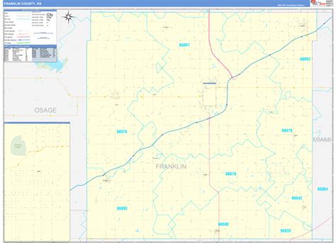Franklin County KS Zip Code Maps Basic