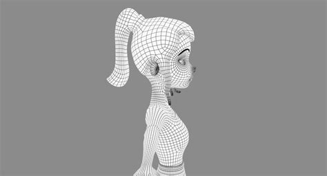 3d Cartoon Teenage Girl 3d Model 99 Ma Fbx Obj Free3d