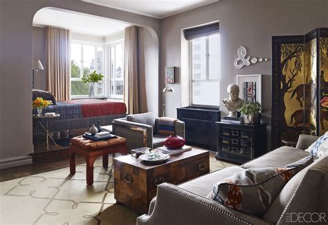 Bachelor apartment ideas for decorating small spaces have to deal with a challenging of creating enough storage space while making rooms look an accent rug in the living check out these bachelor pad bedroom essentials and ideas to make your chambers a happy privacy in a studio apartment. New York City Studio Apartment Tour - Masculine Studio ...
