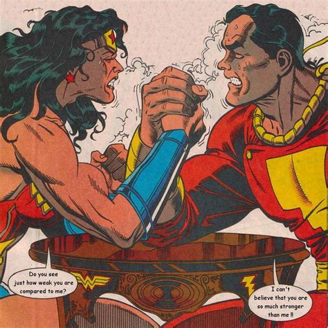 Wonder Woman Vs Captain Marvel By Luvfemuscle On Deviantart