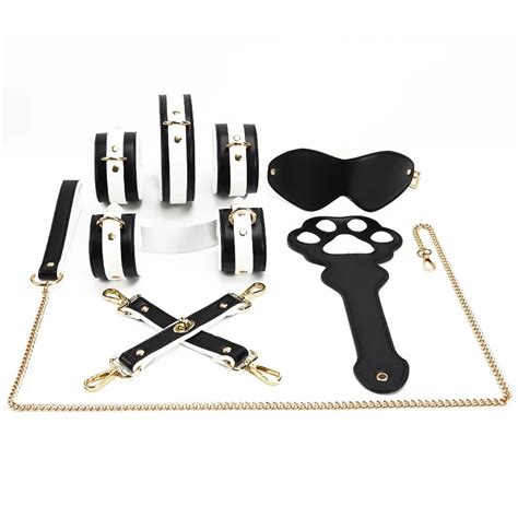bdsm kits adult sex toys for women men handcuffs nipple clamps whip spanking sex metal anal plug