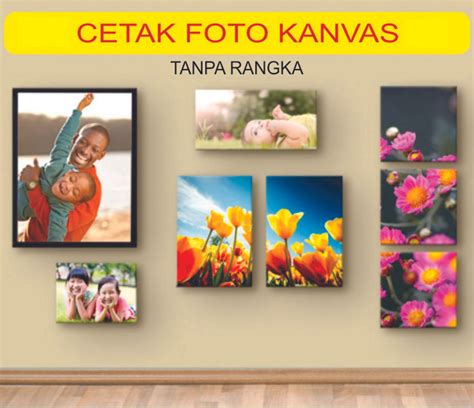 Jual Cetak Foto Kanvas Canvas Photo Print Custom Paling Murah Kota