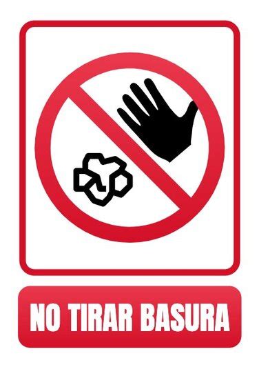 Carteles De Prohibido Tirar Basura Para Imprimir