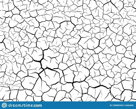 The Cracks Texture Of Dry Earth Grunge Abstract Background Vector