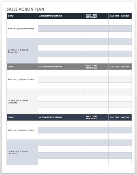 Action Plan Template Excel Cari