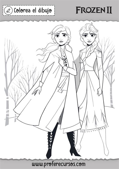 Dibujos de Frozen para colorear